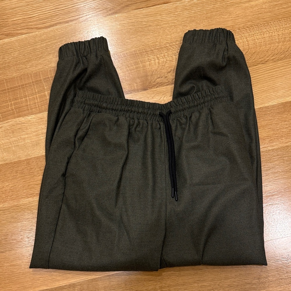 Zara Army Green Track Pants
